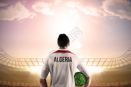 阿尔及利亚足球运动员的球赛员图片