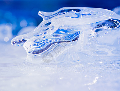 冻结的天然冰雕 大自然抽象艺术宏观水晶雕塑冷藏雕刻季节冰川反射天气冰柱图片