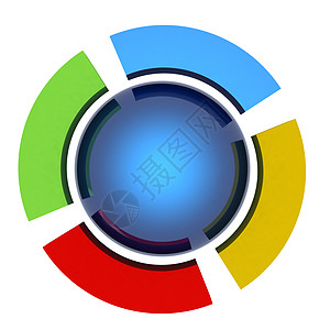 蓝球和彩色半圆形艺术插图圆圈气泡标签网站紫色球形条纹按钮图片