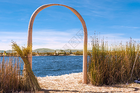 Uros  浮游岛屿 秘鲁提喀卡旅游建筑学方式住民文化水面园景客船家园目的地图片