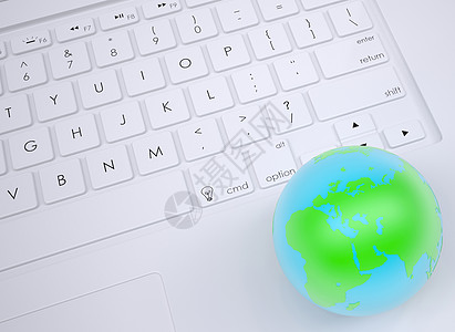 键盘上的地球英语电子产品桌面世界字母宏观海洋按钮商业电脑图片