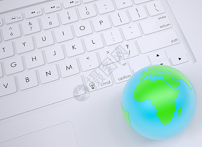 键盘上的地球电子产品互联网字母英语电脑行星桌面钥匙世界宏观图片
