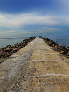 石头路废石路游客纹理线条模具危险石头船舶全景人行道道路图片