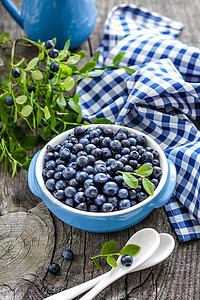 蓝莓早餐小吃木头甜点蓝色食物农业森林水果乡村图片