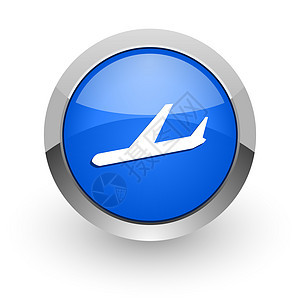 蓝光网图标圆圈蓝色合金喷射公司出港飞机天线网络飞机场背景图片