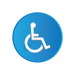100 艺术板车轮蓝色细节轮椅圆形徽章空白网络界面标签图片