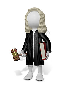 法官木头锤子法律惩罚男人律师力量法庭程序假发图片