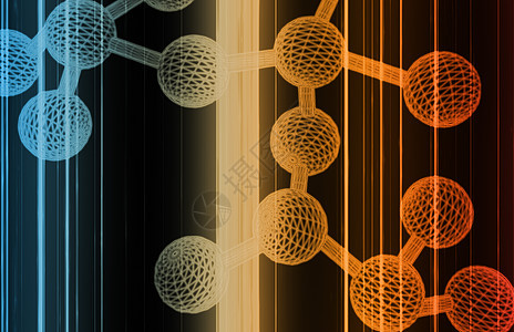 科学背景插图基因代码生物学化学细胞高分子螺旋染色体物理图片
