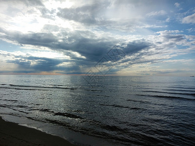 海中暴风雨中的海浪灾难飓风海景波浪运动海啸海滩碰撞蓝色风暴图片