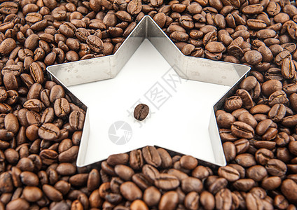 恒星咖啡豆背景图片