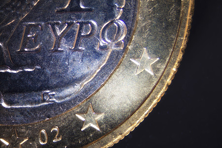 欧元币债务通货膨胀碰撞危机硬币投资首都破产显微货币贬值图片