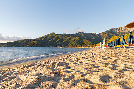 海洋风景蓝色冲浪旅游假期闲暇海滩天堂海景反射图片