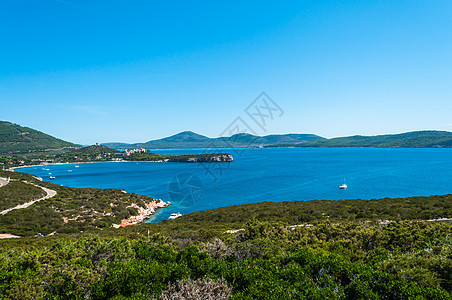 撒丁岛海岸景观蓝色风景太阳假期旅行旅游阳光海景天空天堂图片