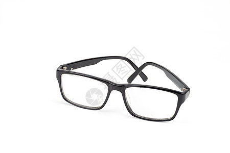 黑眼眼镜看起来有点书呆的风格 在白色上孤立商业眼科极客框架光学潮人医生美丽眼睛黑色图片