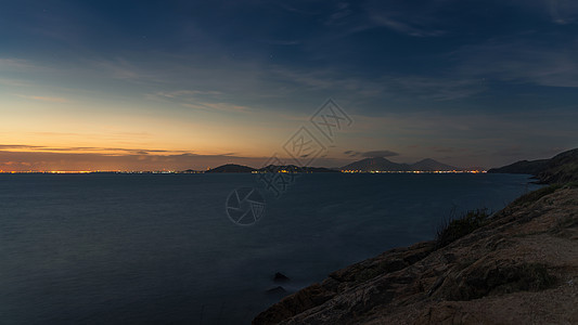 日落海景 泰国萨米德岛阳光场景海岸热带天堂海浪地平线旅游橙子假期图片