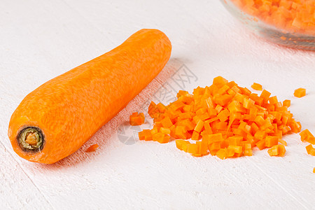 精美配制新鲜胡萝卜直根花园厨房健康沙拉食物蔬菜根菜橙子维生素图片
