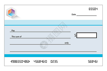 空白银行支票支票的模板债务价格物品文档支付白色金融银行业货币帐户背景图片