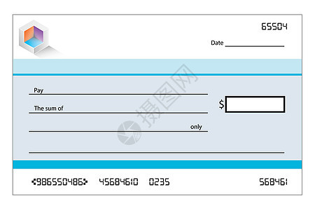空白银行支票支票的模板债务价格物品文档支付白色金融银行业货币帐户背景图片