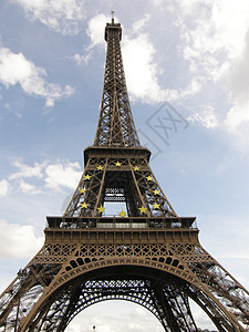 巴黎埃菲尔铁塔历史性吸引力飞机场景金属条纹摩天大楼纪念碑景观排气图片