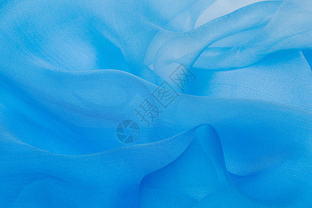 蓝丝质量场地危险材料奢华魅力卷曲缝纫光泽曲线图片