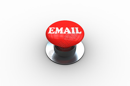 以数字生成的红色按键发送电子邮件插图流行语绘图计算机力量控制一个字沟通互联网图片