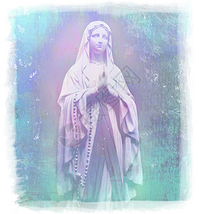 圣母玛利亚肖像宗教信仰精神雨云处女上帝女神宣讲母亲荣耀背景图片
