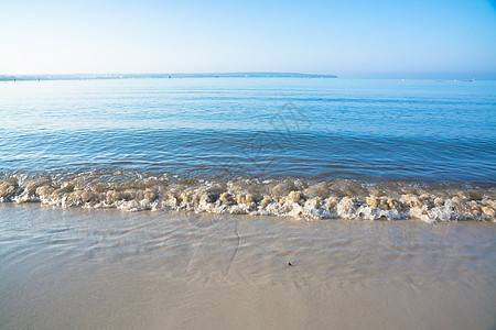 清晨波端特写波浪状海岸旅游假期海浪波浪乐趣海滩海洋支撑图片