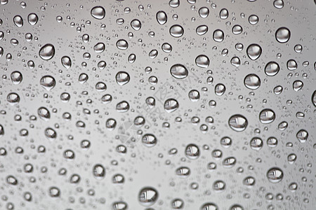 窗户上的水滴雨滴波纹墙纸玻璃水分灰色液体气泡风暴天气图片