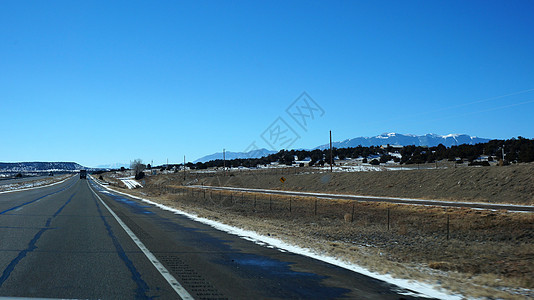 冬天的美国高速公路图片
