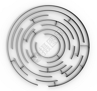 迷宫成功通道圆形挑战小路插图战略解决方案圆圈白色图片