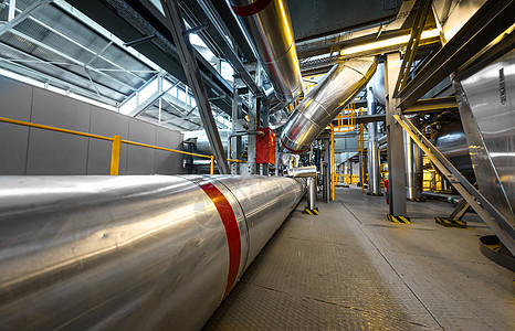 热电厂中的工业管线建筑汽油技术天然气走廊活力地面资源加热植物图片