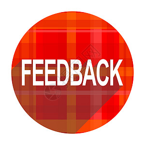 反馈红平面图标网络评价商业贴纸顾客互联网评分回应服务平面图标图片