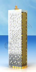 现代建筑公司商业公寓天空插图建造房地产城市财产摩天大楼图片