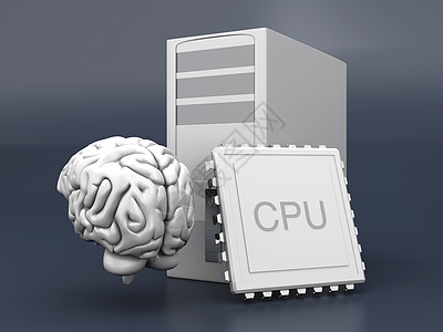 人造情报芯片电脑技术硬件头脑机器科学智力处理器创造力图片