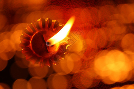 摘要 Diwali 灯泡背景图片