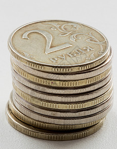 俄罗斯卢布硬币金币花费国库银行财政货币储蓄口袋金融资金图片