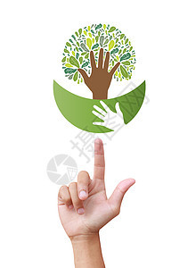 环境保护的概念手和 ec艺术生长标识生态生活森林手指世界插图多样性图片