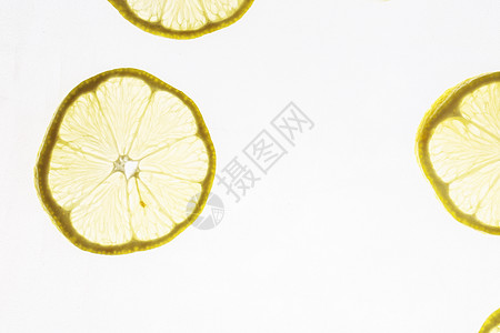 柠檬片宏观营养圆圈种子饮食白色黄色热带橙子柠檬图片