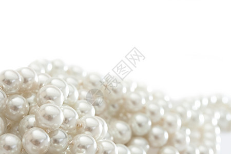 在白色的珍珠串珠子礼物魅力团体奢华珍珠圆形宝藏细绳石头图片