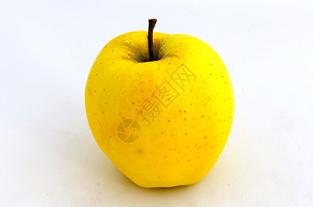 苹果果黄色食物水果植物红色背景图片