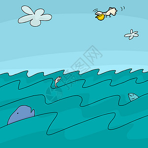 卡通海洋背景图片