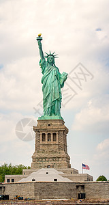 纽约自由女神像惊人的景象旅游吸引力假期城市国家天际旅行天空地标绿色图片