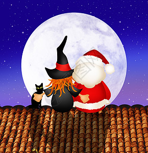 伊比凡尼和圣诞老人图片