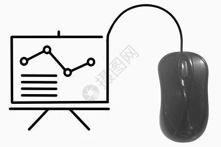 计算机鼠标电缆描述的分析委员会情况数字战略生长政策商业控制分析板营销图像创造力背景图片