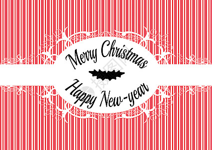 糖果甘蔗标签  圣诞快乐 新年快乐边界红色季节派对问候语庆典装饰卡片墙纸边框图片