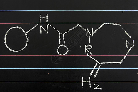 粉笔板上绘制化学公式考试学习划痕教育粉笔研究测试石板黑板手稿图片
