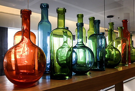 玻璃艺术反思风格咖啡店爱好餐厅瓶子亮度作坊透明度工作室图片