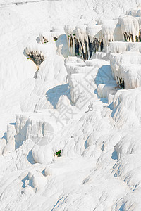 土耳其帕穆卡勒山丘的雪白面图片