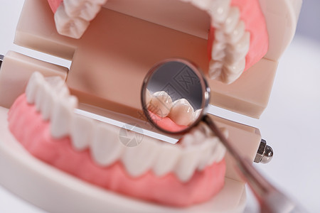 白牙口腔科齿轮牙龈矫正口服牙线牙齿牙医牙科反射图片
