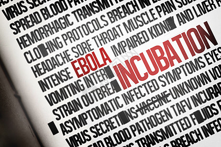 数字生成的ebola 单词群集计算机感染绘图疼痛致命症状头痛呕吐流行语疾病图片